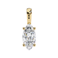 Marquise Cut Solitaire Necklace | Classic Diamond Pendant for Women