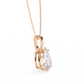 Pear Shaped Solitaire Necklace | Teardrop Diamond Pendant