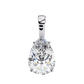 Pear Shaped Solitaire Necklace | Teardrop Diamond Pendant