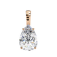 Pear Shaped Solitaire Necklace | Teardrop Diamond Pendant