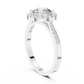 Round Halo Pave Ring