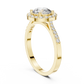 Round Halo Pave Ring