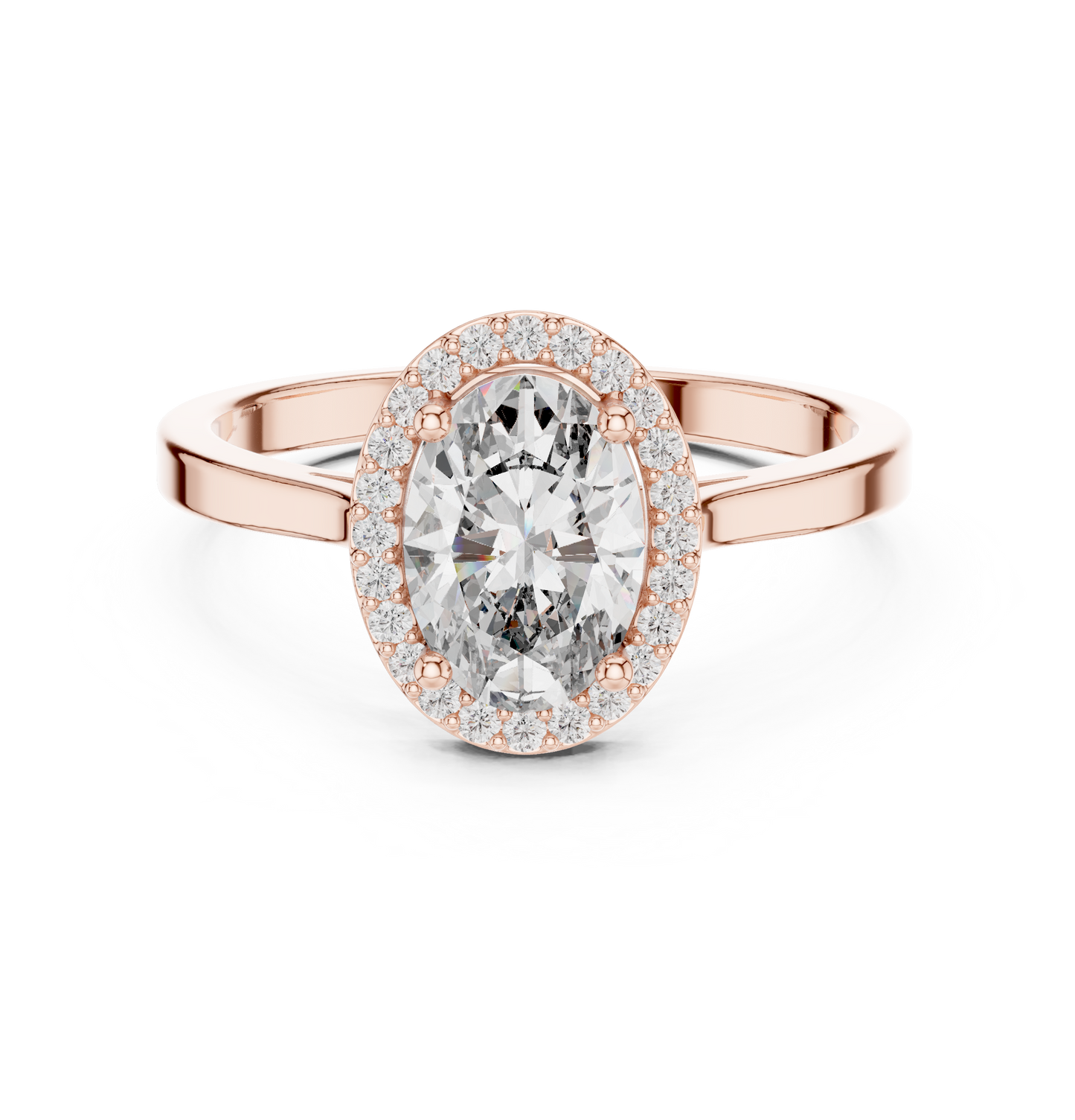 Oval Halo Ring