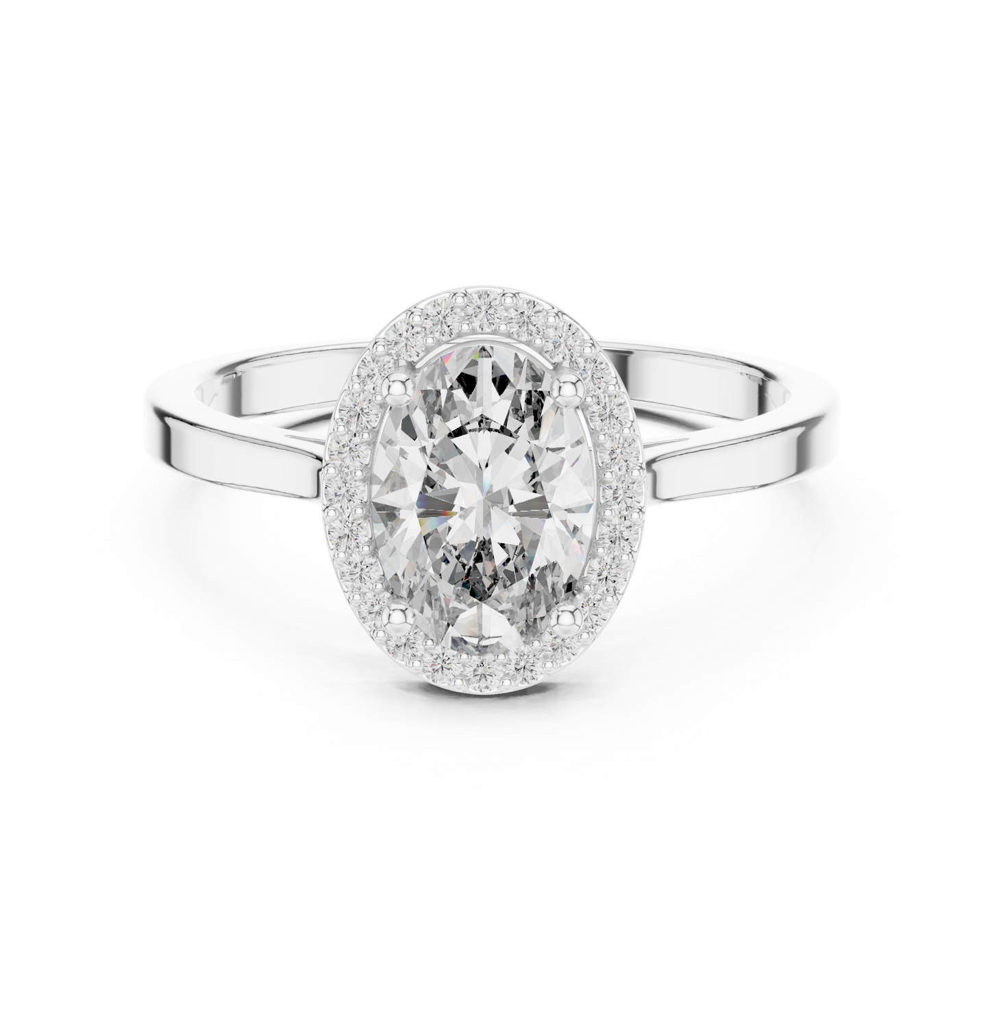 Oval Halo Ring