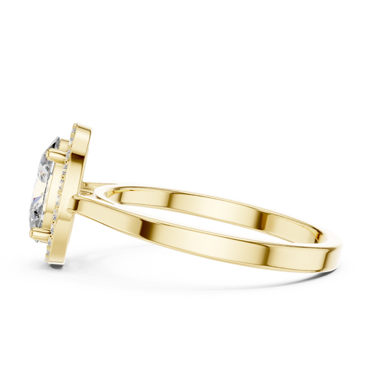 Oval Halo Ring