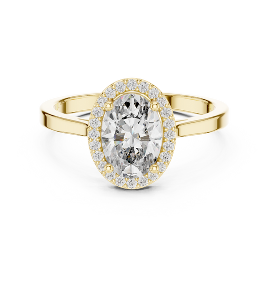 Oval Halo Ring