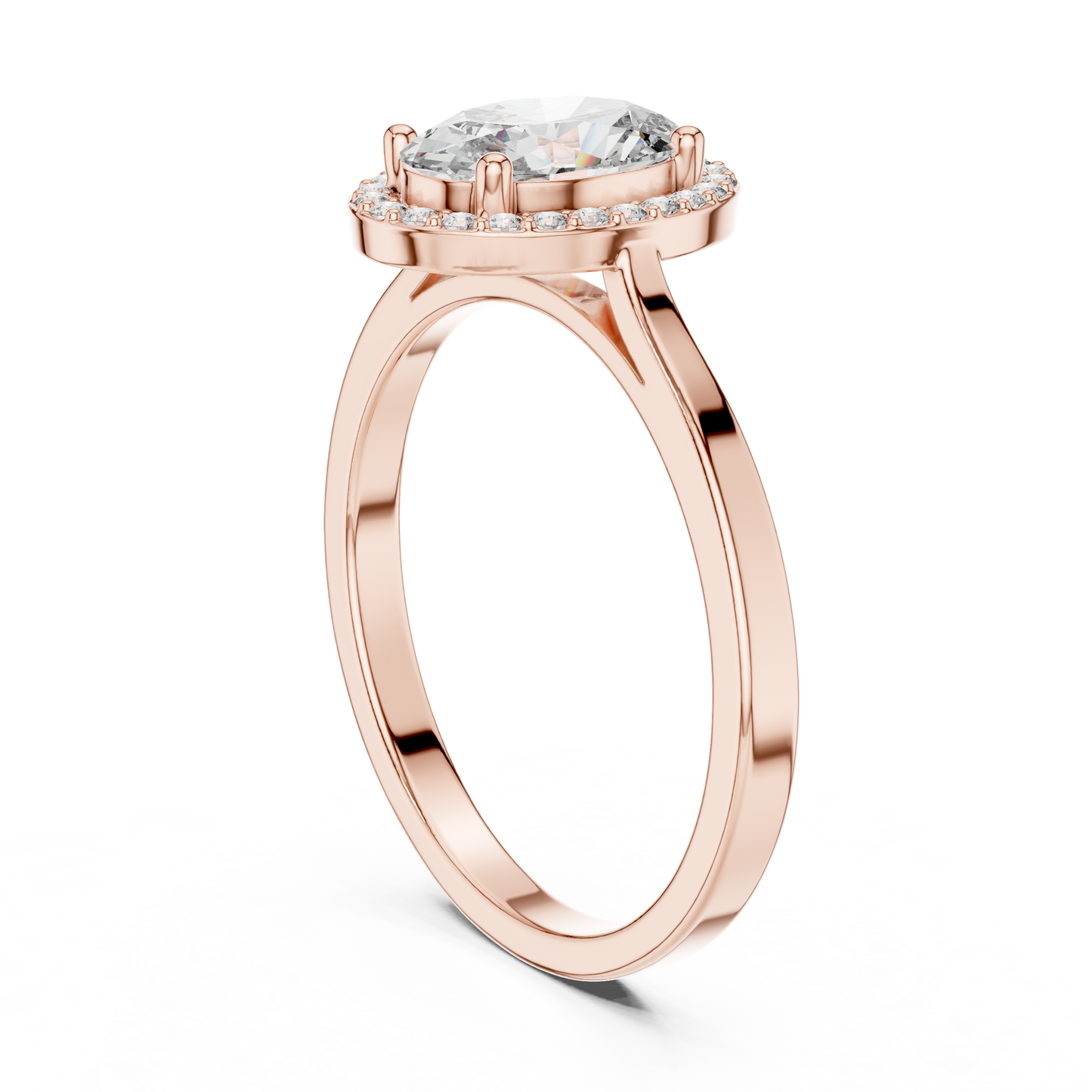 Oval Halo Ring