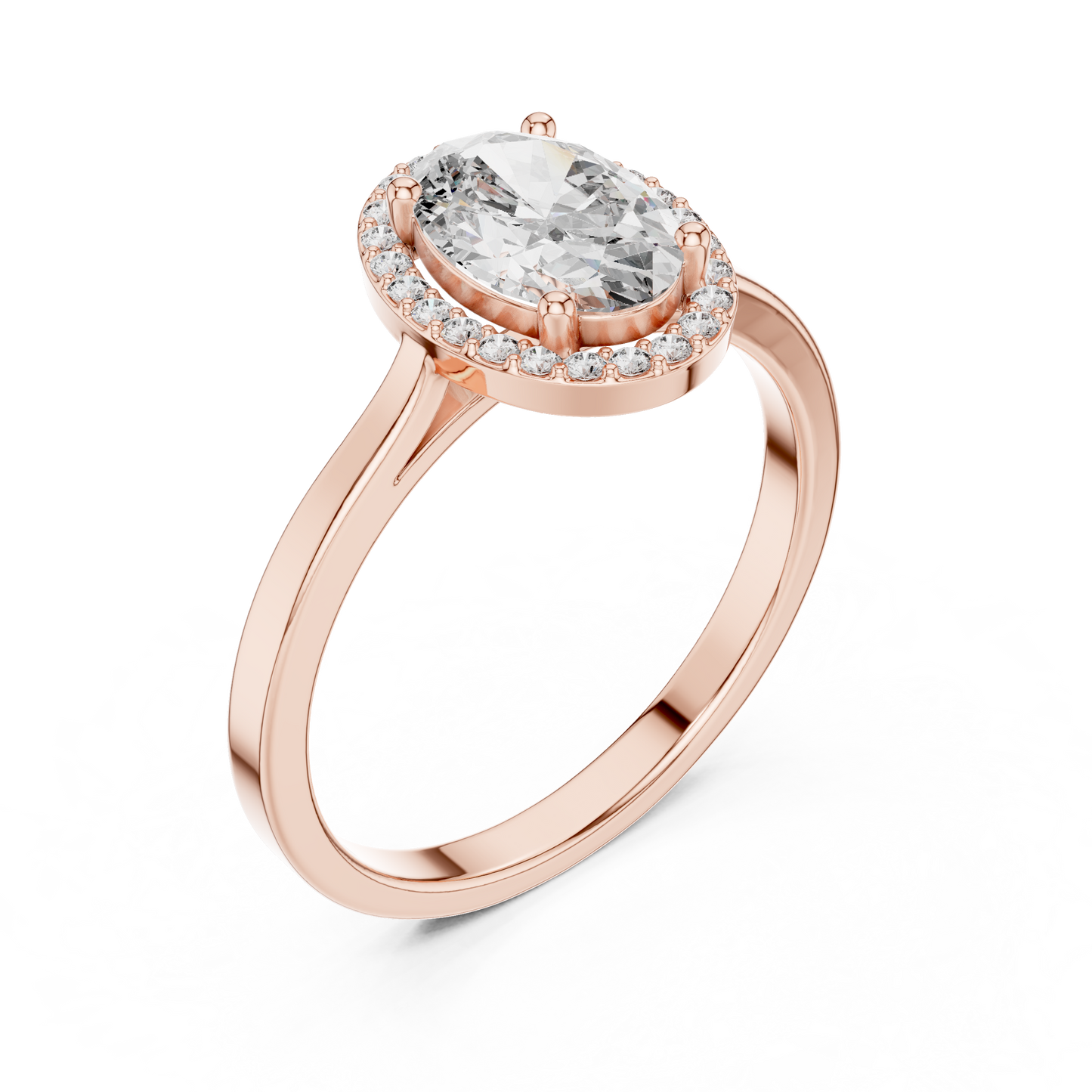 Oval Halo Ring