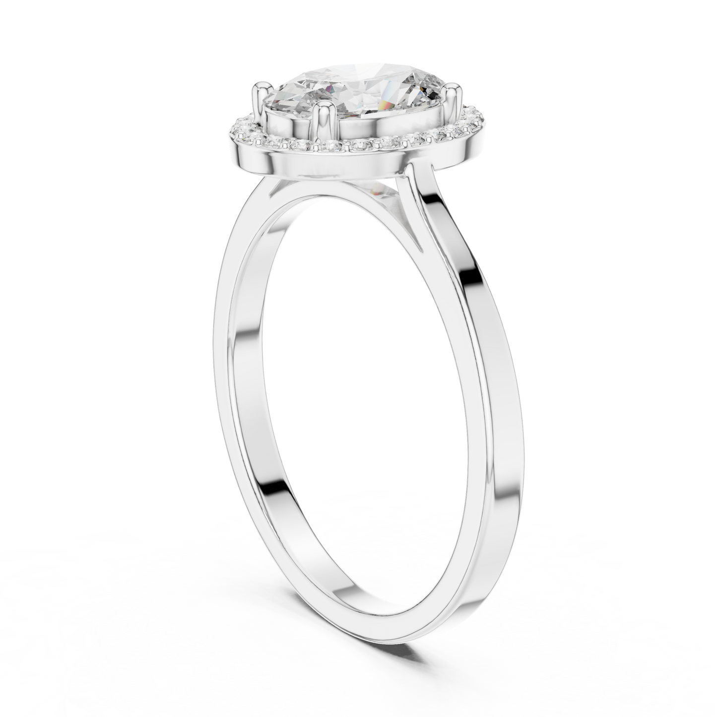 Oval Halo Ring