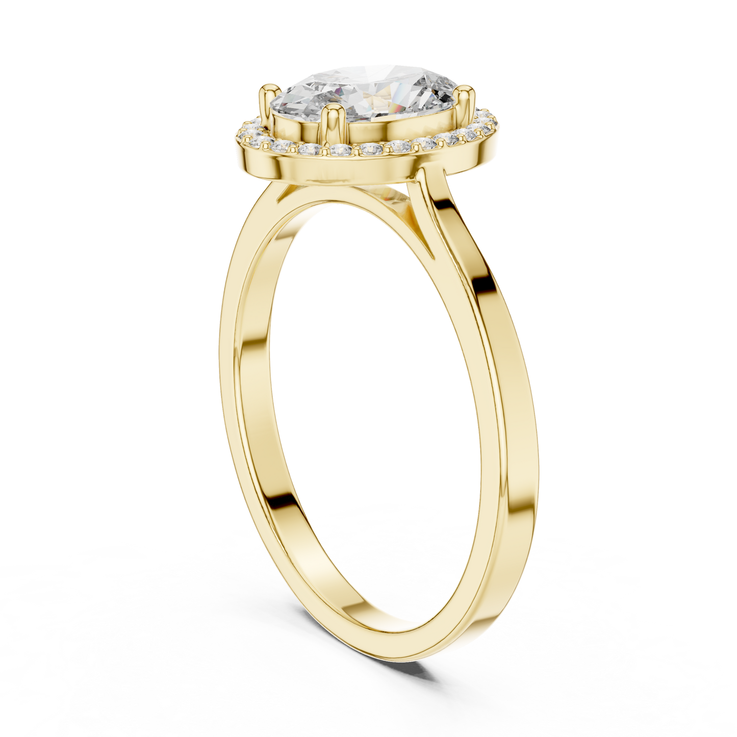 Oval Halo Ring