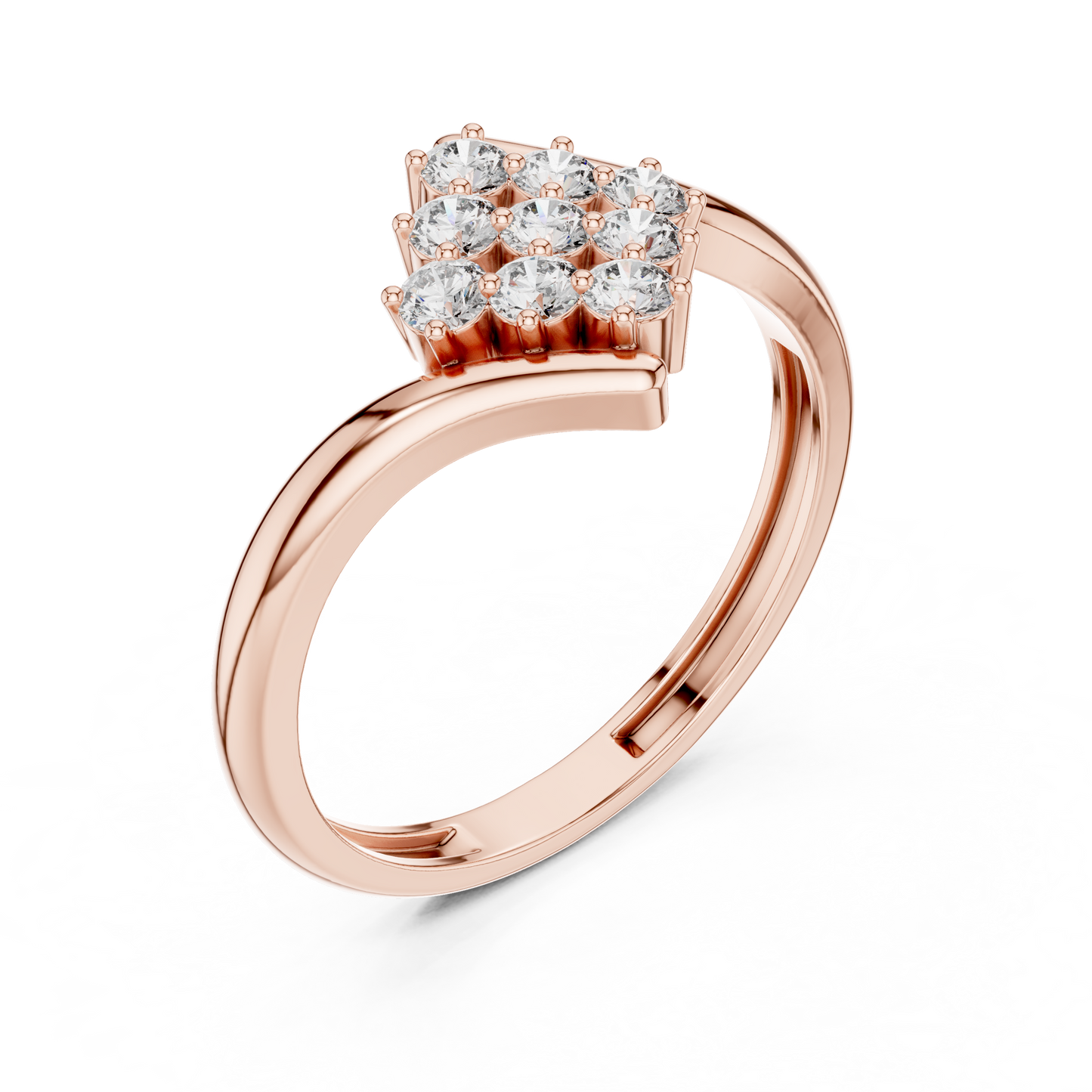 Diamond Cluster Bypass Ring