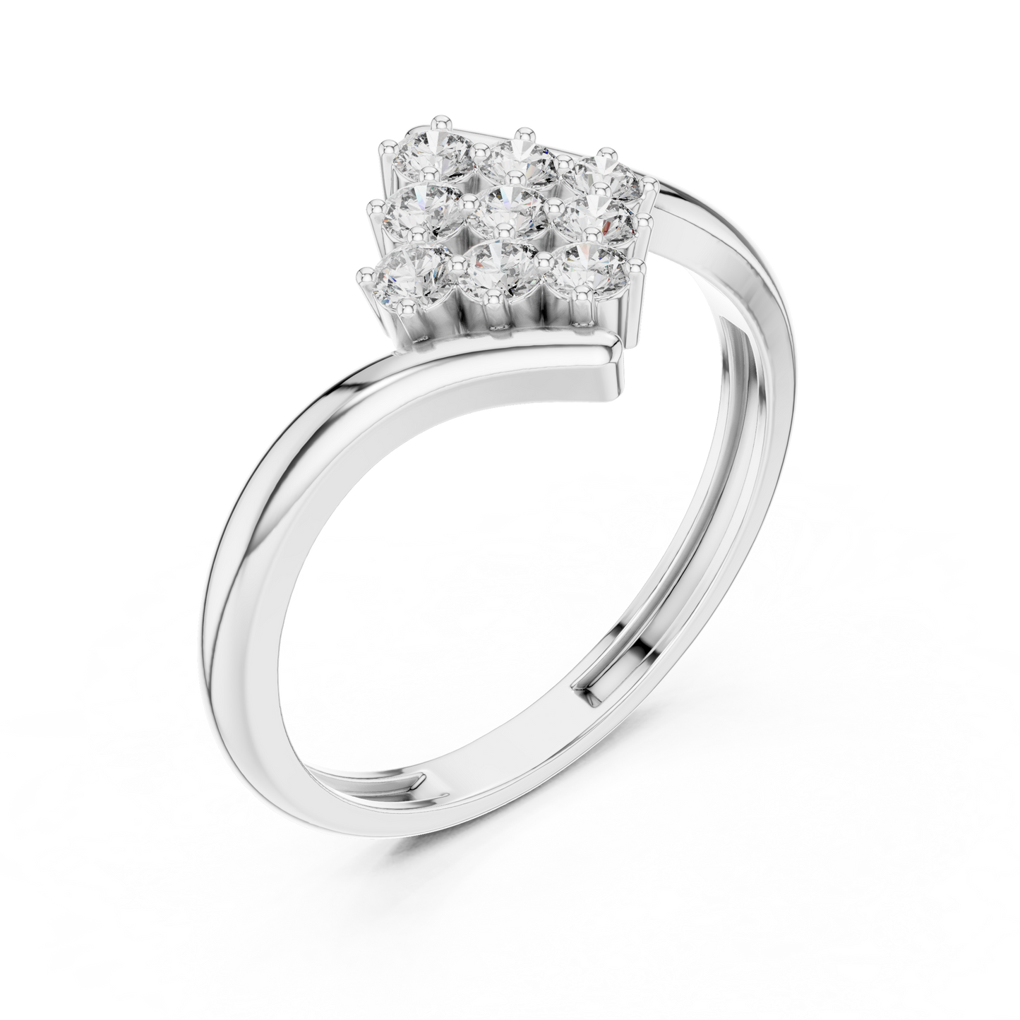 Diamond Cluster Bypass Ring
