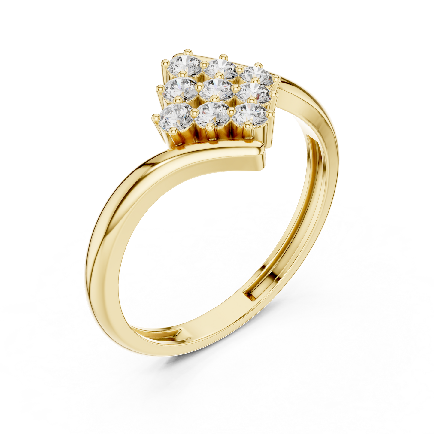 Diamond Cluster Bypass Ring