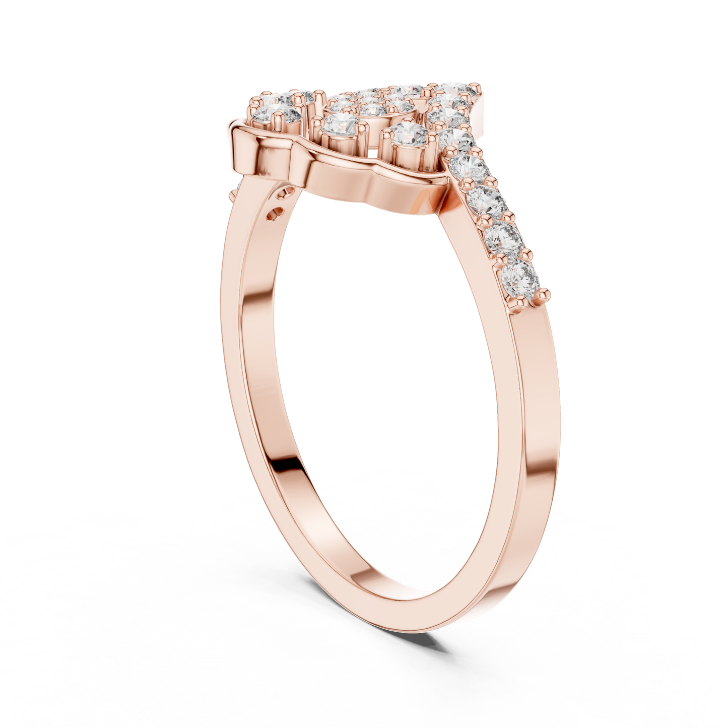 Vintage Diamond Crown Ring
