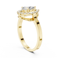 Pear Shaped Floating Halo Ring