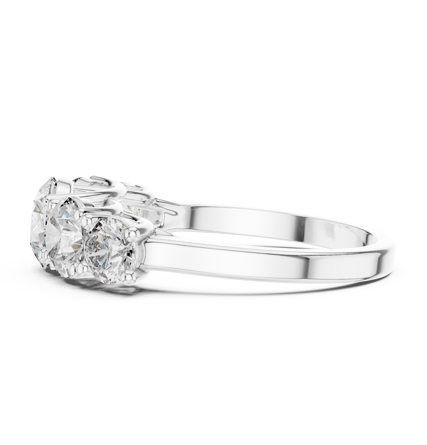 Five Stone Round Diamond Band