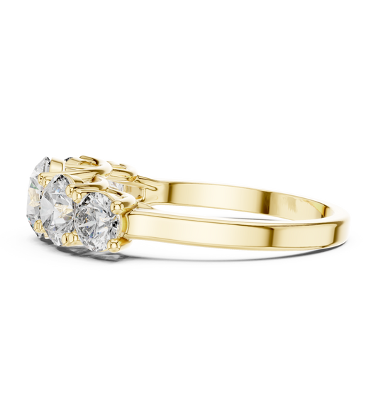 Five Stone Round Diamond Band