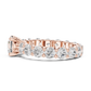 Round Diamond Ring with Shared Prong Eternity Band
