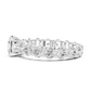 Round Diamond Ring with Shared Prong Eternity Band