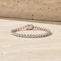 Yellow Gold Round Diamond Bracelet