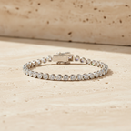 Yellow Gold Round Diamond Bracelet