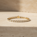 Yellow Gold Emerald Diamond Bracelet