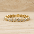 Yellow Gold Round Diamond Bracelet
