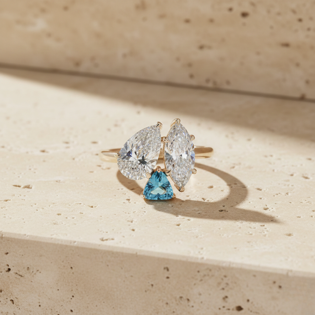 Yellow Gold Trinity Diamond Ring