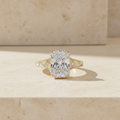 Yellow Gold Cushion Diamond Ring