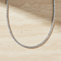 White Gold Round Diamond Necklace