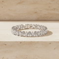 White Gold Pear Diamond Bracelet