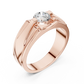 Men's Round Diamond Solitaire Ring