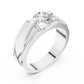 Men's Round Diamond Solitaire Ring