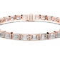 Emerald Cut Diamond Tennis Bracelet