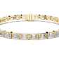 Emerald Cut Diamond Tennis Bracelet