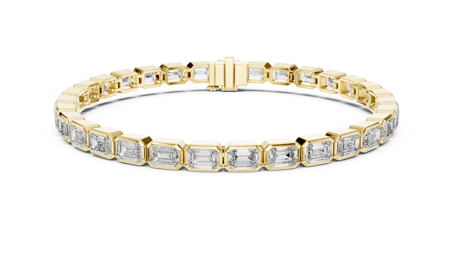 Emerald Cut Diamond Tennis Bracelet