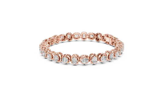 Cushion Cut Diamond Tennis Bracelet