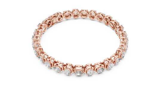 Cushion Cut Diamond Tennis Bracelet