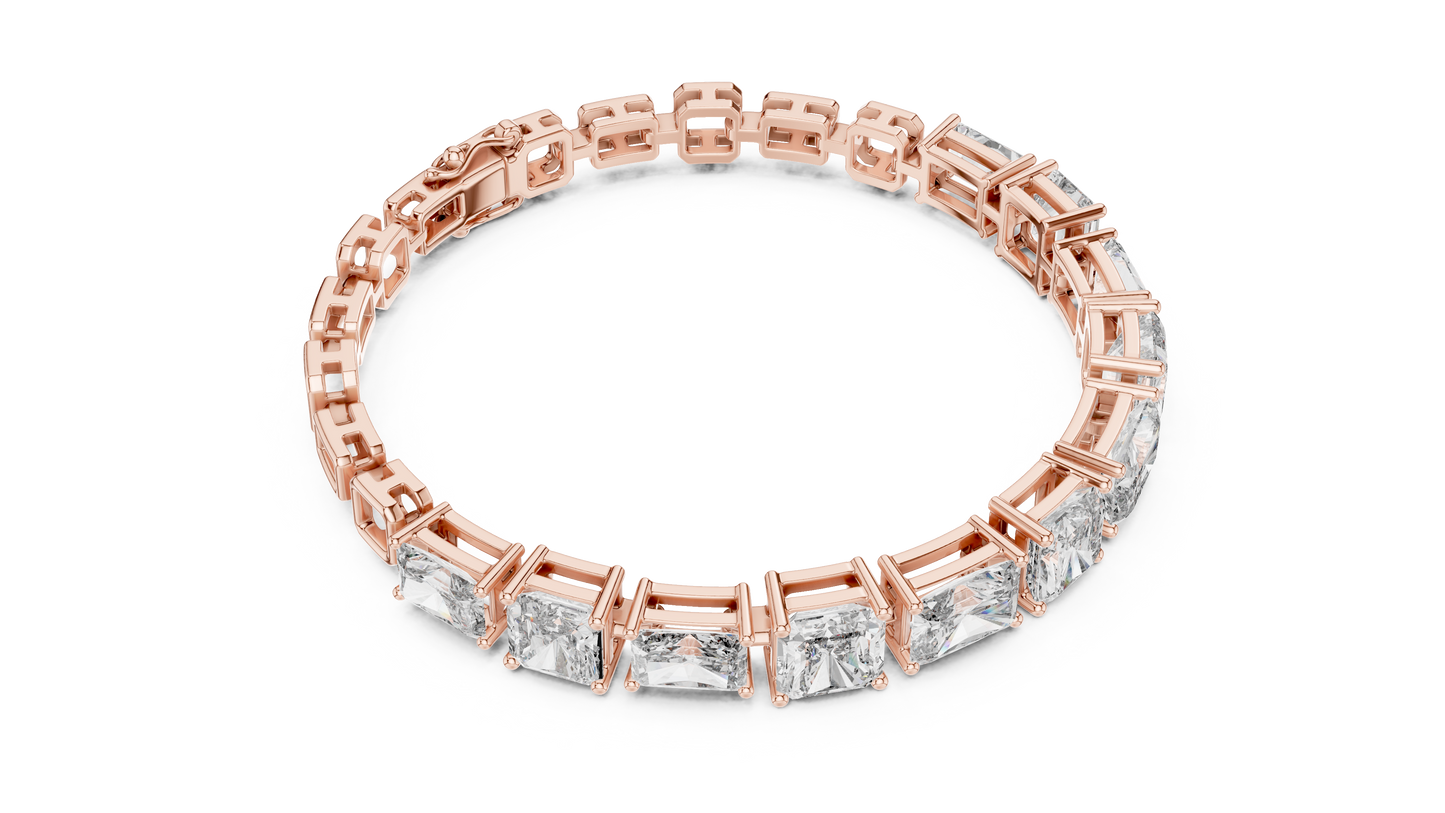 Radiant Cut Diamond Tennis Bracelet