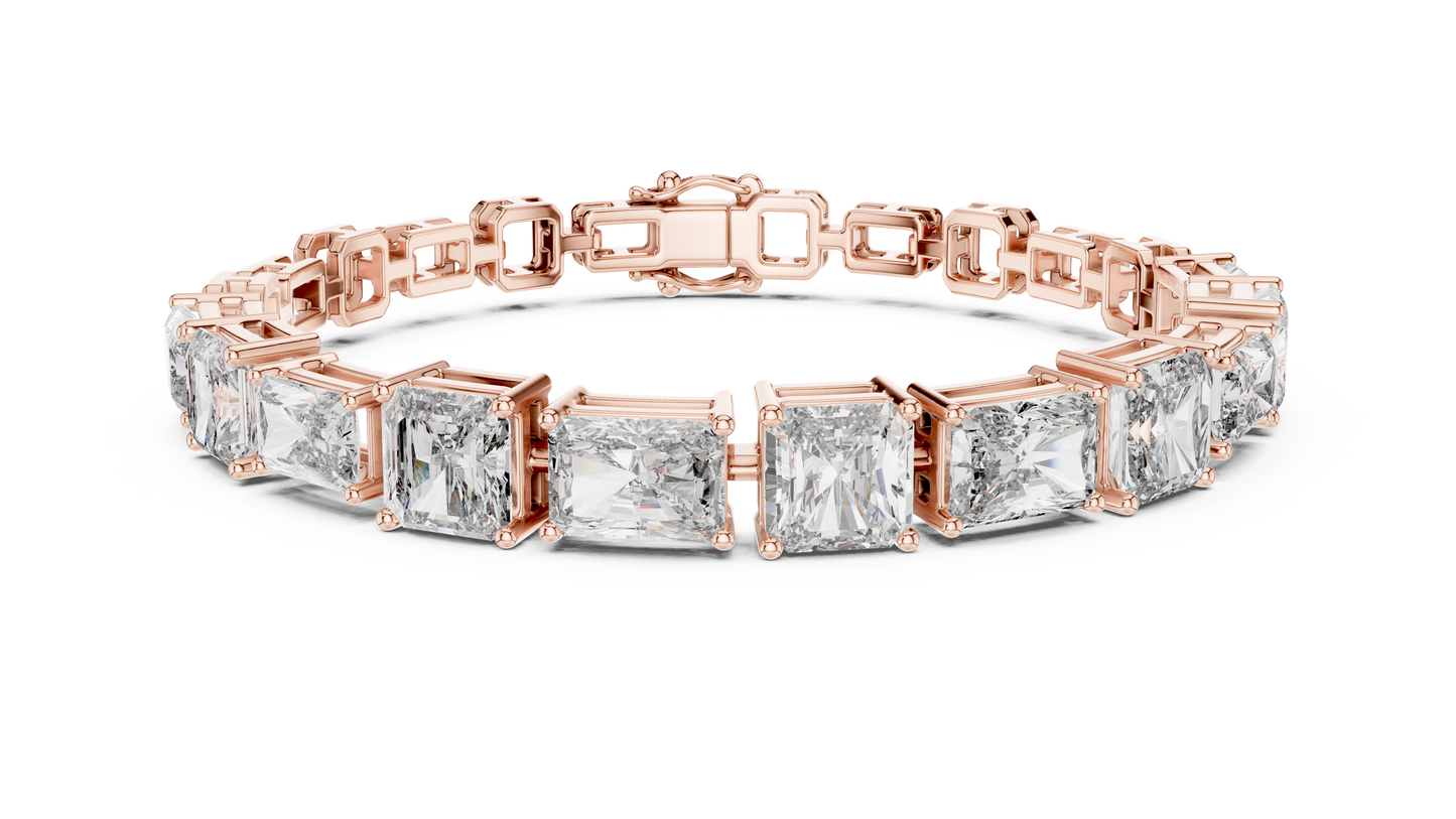 Radiant Cut Diamond Tennis Bracelet