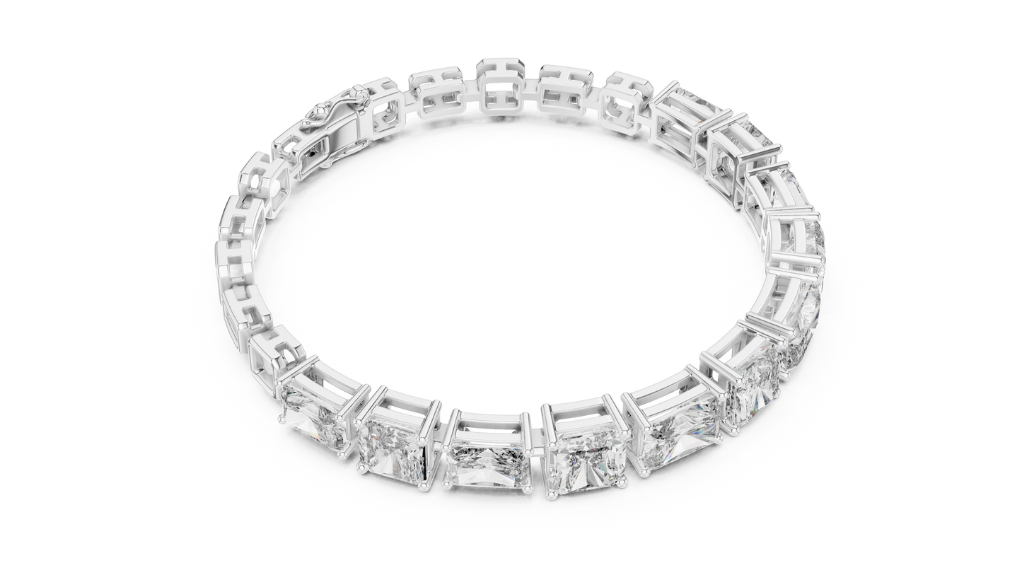 Radiant Cut Diamond Tennis Bracelet