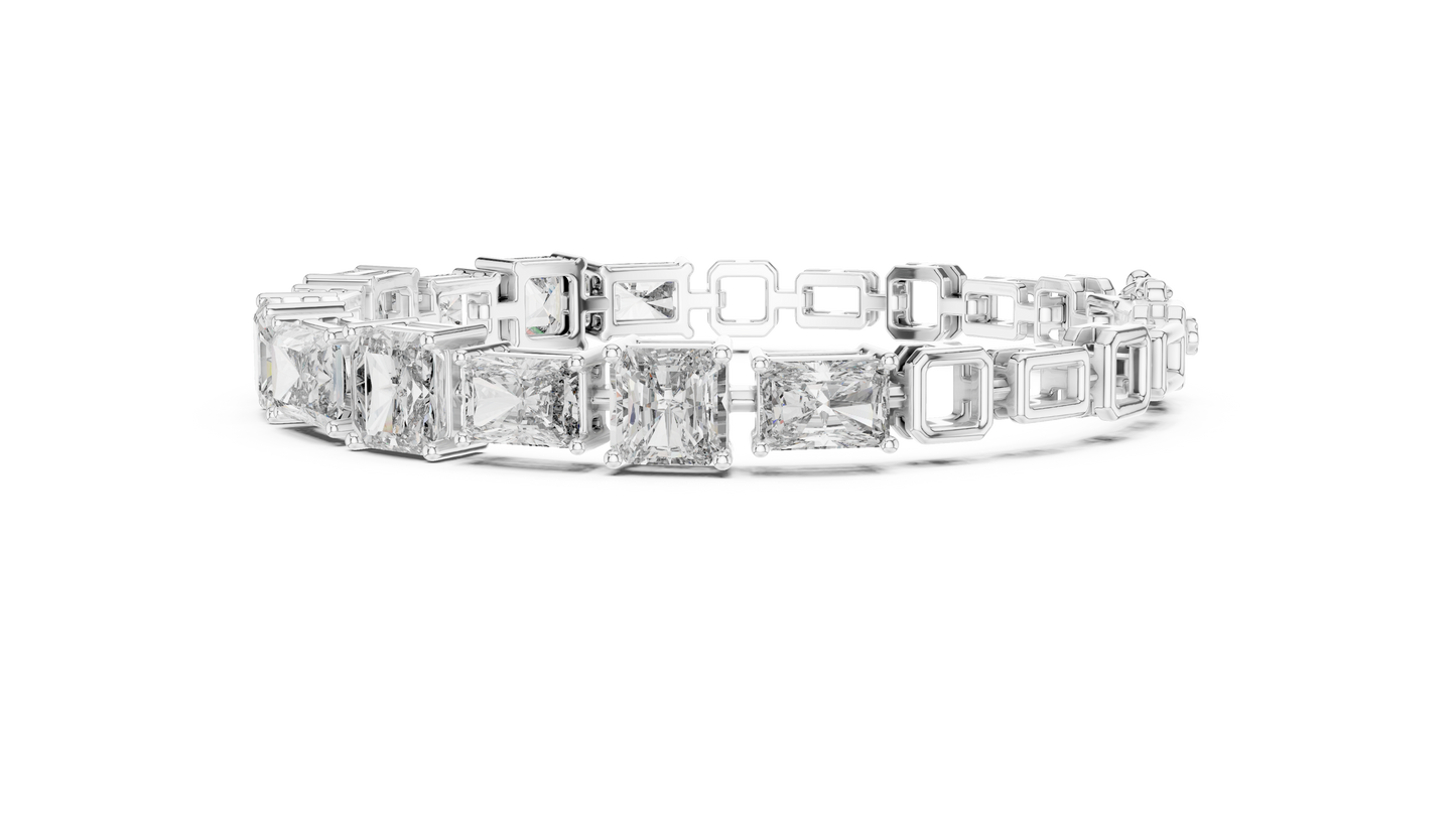 Radiant Cut Diamond Tennis Bracelet