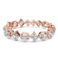 Unique Emerald Cut Diamond Tennis Bracelet