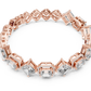 Unique Emerald Cut Diamond Tennis Bracelet