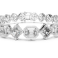 Unique Emerald Cut Diamond Tennis Bracelet