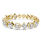 Unique Emerald Cut Diamond Tennis Bracelet