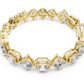 Unique Emerald Cut Diamond Tennis Bracelet