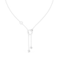 Diamond Circle Lariat Necklace