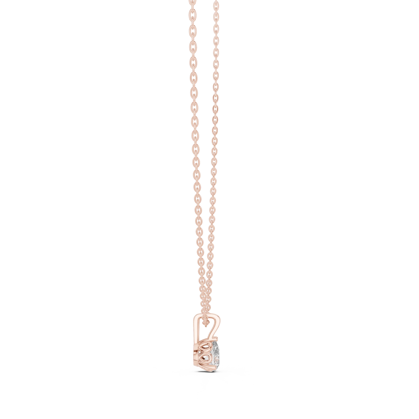 Round Diamond Solitaire Pendant