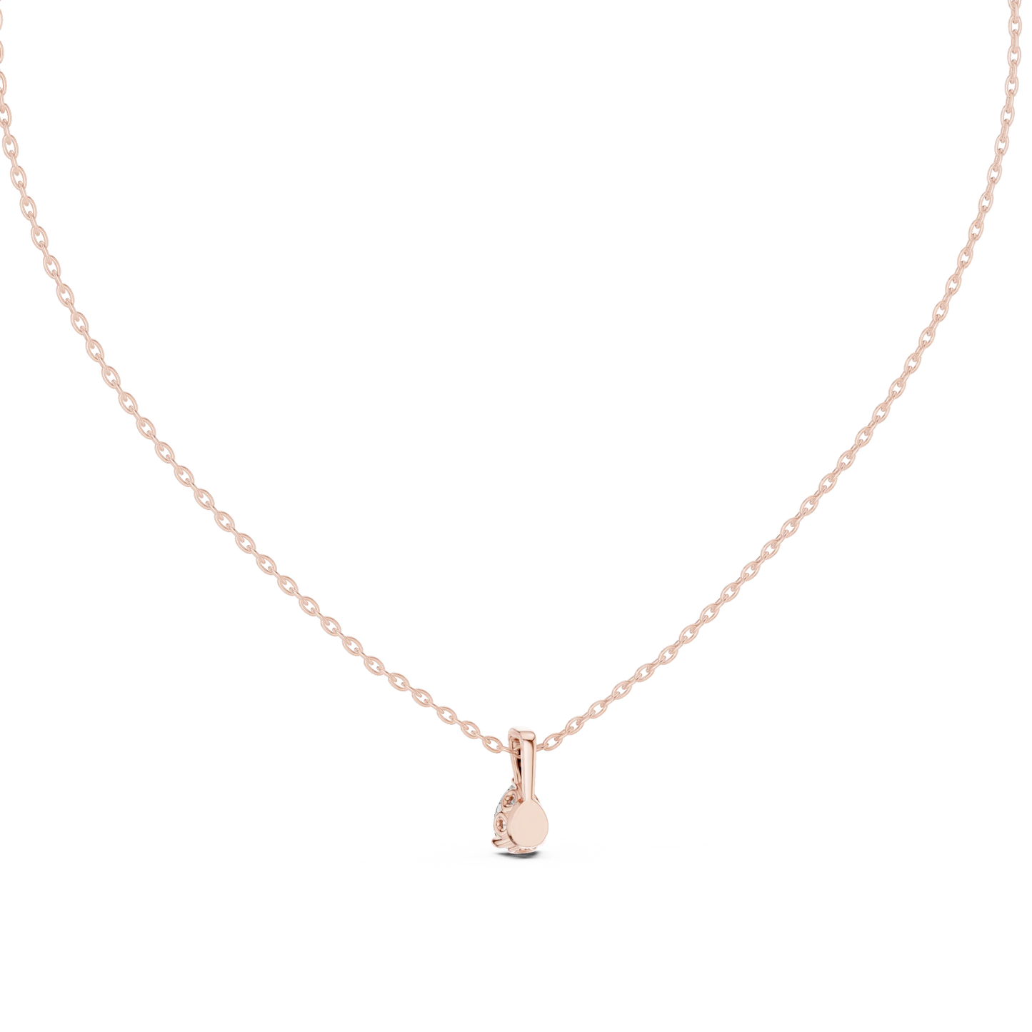 Round Diamond Solitaire Pendant